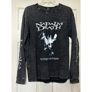 Rare Vintage 90s Napalm Death - Fear Emptiness, Despair Metal Band T Size L